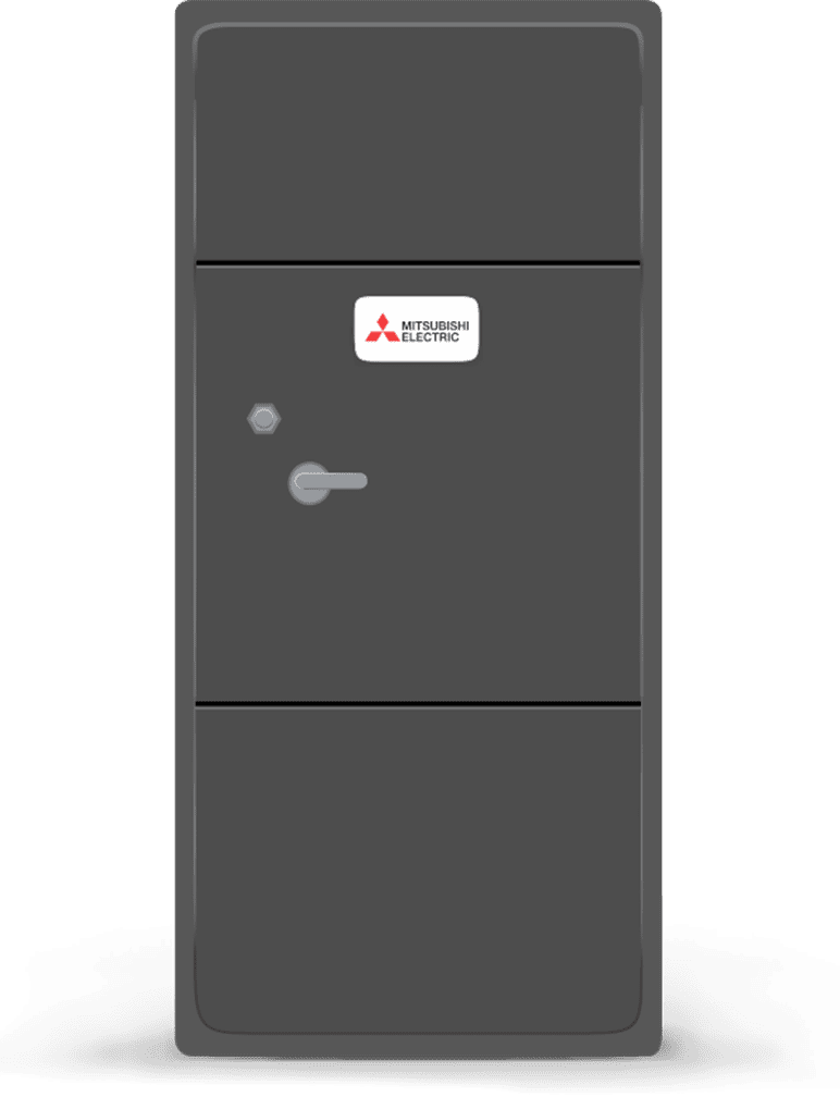 Mitsubishi multi-position ducted air handler